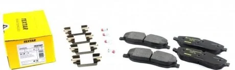 Комплект колодок тормозных дисковых тормозов (4шт) TEXTAR 2419101