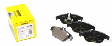 Комплект колодок тормозных дисковых тормозов (4шт) TEXTAR 2425401 (фото 1)