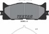 Комплект колодок тормозных дисковых тормозов (4шт) TEXTAR 2435001 (фото 2)
