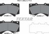Комплект колодок тормозных дисковых тормозов TEXTAR 2438601 (фото 2)