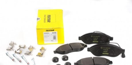 Комплект колодок тормозных дисковых тормозов (4шт) TEXTAR 2446901 (фото 1)