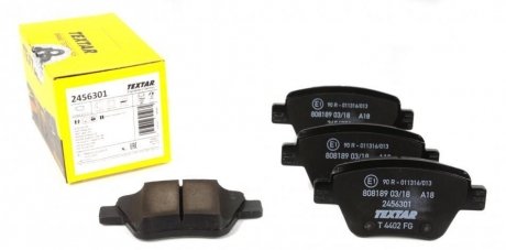 Комплект колодок тормозных дисковых тормозов TEXTAR 2456301 (фото 1)