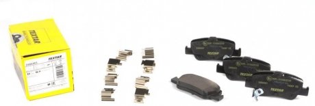 Комплект колодок тормозных дисковых тормозов (4шт) TEXTAR 2466401 (фото 1)