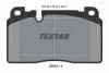 Комплект тормозных колодок, дисковый тормоз TEXTAR 2564305 (фото 2)