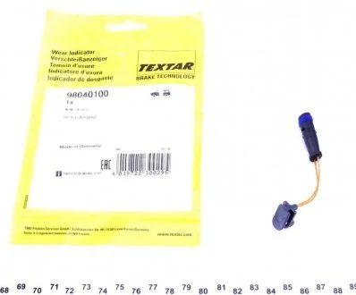 Датчик зносу колодок TEXTAR 98040100