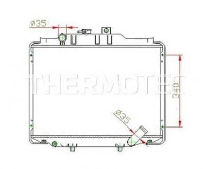 Радиатор THERMOTEC D70505TT