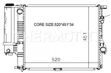 Радиатор THERMOTEC D7B005TT
