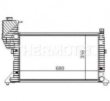 Радіатор охолодження MB Sprinter 2.9TDI 96-00 (+AC, МКПП) THERMOTEC D7M004TT