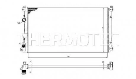 Радіатор THERMOTEC D7R010TT