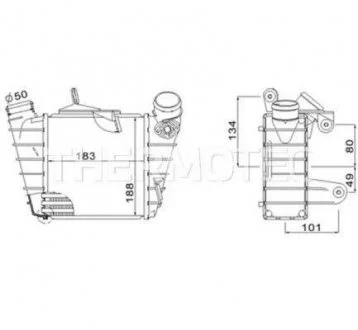 Интеркулер THERMOTEC DAW006TT