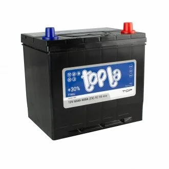 60 Ah/12V Top/Energy Japan Euro (0) 56068 Пусковий 600 (EN) Габарити230х170х200/.220 Topla 118860 (фото 1)