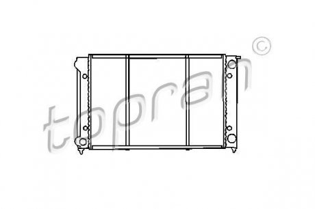 Радіатор, охолодження двигун TOPRAN / HANS PRIES 102726
