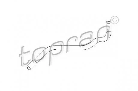 Шланг радіатора TOPRAN / HANS PRIES 103002