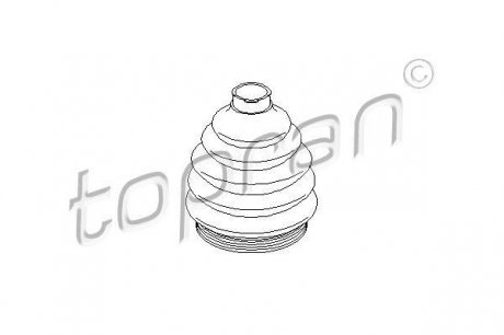 Пыльник ШРУСа наружного VW Golf IV 1.4-2.3 97- (автомат) TOPRAN / HANS PRIES 103 033 (фото 1)
