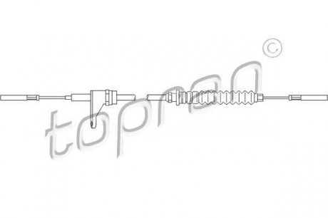 Тросик газа TOPRAN / HANS PRIES 103300