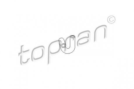 Шланг радиатора TOPRAN / HANS PRIES 107304 (фото 1)