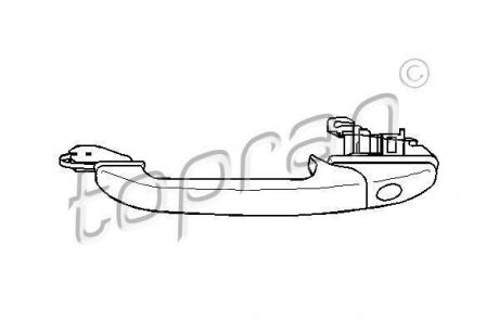 Ручка дверей TOPRAN / HANS PRIES 107 536