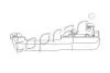 Ручка двери задн. лева VW Passat 88-91 108 484