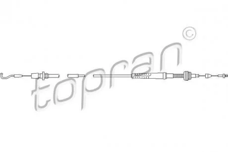 Тросик газу TOPRAN / HANS PRIES 109 856