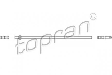 Шланг тормозной TOPRAN / HANS PRIES 110 406 (фото 1)