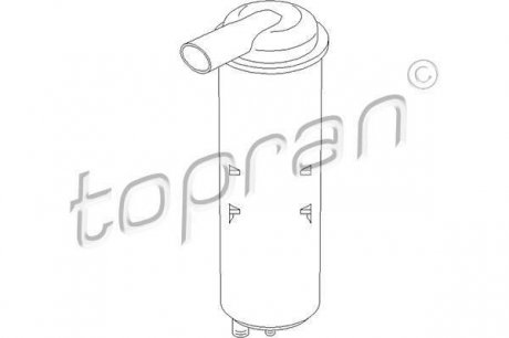Фильтр с активированным углём, система вентиляции бака TOPRAN / HANS PRIES 111 022 (фото 1)
