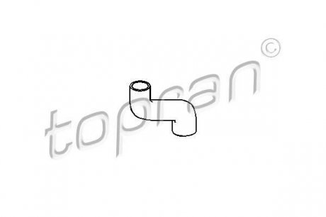Шланг радиатора TOPRAN / HANS PRIES 205 721 (фото 1)