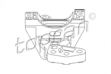 Подвеска, двигатель TOPRAN / HANS PRIES 206 571