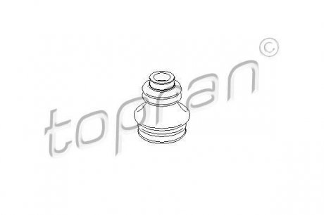 Пильовик приводу зовнішній Ford Sierra 82-92 (без ABS) TOPRAN / HANS PRIES 300 825 (фото 1)