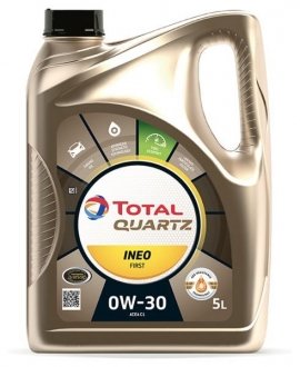 Олія моторна Quartz Ineo First 0W-30 (5 л) TOTAL 183106 (фото 1)