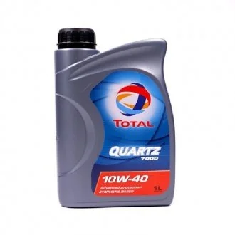 Масло двигателя QUARTZ 7000, 10W-40 API SN/CF ACEA A3/B4 VW501.01/505.00 MB229.1 1L TOTAL 201528 (фото 1)