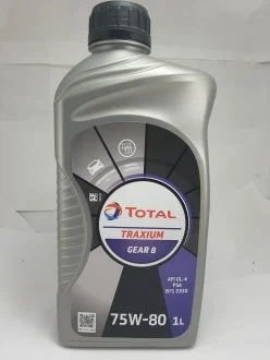 Олива трансмісійна TRANSMISSION GEAR 8 75W-80 1л TOTAL 214082