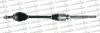 TRAKMOTIVE CITROEN Полуось прав. L=1076mm 28/37 зуб. Jumper 2.5TD 94- 30-0308