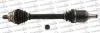 TRAKMOTIVE DB Полуось левая L=577,5mm 25/22 зуб. A-CLASS A 170 04-12, B-CLASS Sports Tourer B 180 09-11 30-0462