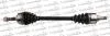 TRAKMOTIVE PEUGEOT Полуось лів. L=665,5mm 21/22 зуб. 207 1.4 06-13, 207 SW 1.4 07-12 30-0633