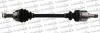 TRAKMOTIVE PEUGEOT Полуось лев. L=666mm 28/24 зуб 407/Expert, CITROEN Jumpy 1,6HDI/2,0i 07- 30-0669
