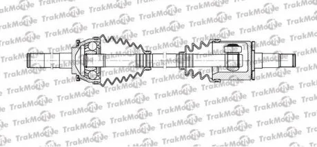 MITSUBISHI Полуось лев. L=616mm, 28/25 зуб. Pajero Sport 98-,L200 96-,Pajero II 90-00 Trakmotive 30-1108 (фото 1)