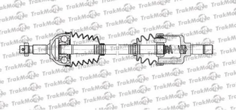CITROEN Полуось лів. L=693mm, 28/37 зуб. C5 III 2.0 HDi 140 08-, JUMPY 2.0 HDi 140 07-16, FIAT SCUDO 2.0 D Multijet 11-16, PEUGEOT 407 SW 2.0 HDi 135 04-10 Trakmotive 30-1109