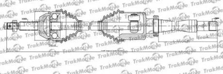 Приводной вал. пер. прав. c ABS L=1092,5 FORD Transit 2,2-2,4TDCi 04- Trakmotive 30-1144