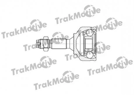 CITROEN Шрус наружный к-т 22/21 зуб. C2 1.6 03-10, C3 I 1.4 16V 03-, C3 Pluriel 1.4 HDi 04-, PEUGEOT 1007 1.4 05-, 207 1.4 06-13, 208 I 1.6 12- Trakmotive 40-0564