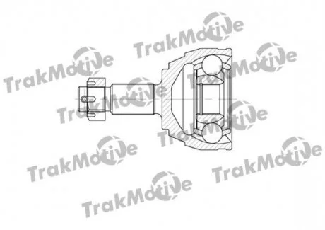 FIAT Шрус наружный к-кт 27/29 зуб. ULYSSE 2.2 JTD 02-06, LANCIA PHEDRA 2.2 JTD 02-10 Trakmotive 40-0579