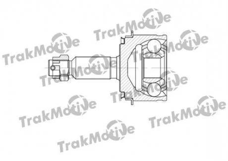 MITSUBISHI Шрус наружный с ABS к-кт 30/33 зуб. PAJERO III 3.5 00-07 Trakmotive 40-0592