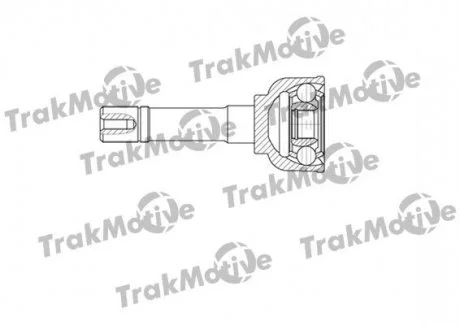 SUZUKI Шрус наружный 19/26 зуб. JIMNY 1.3 98-, JIMNY 1.3 05- Trakmotive 40-0604
