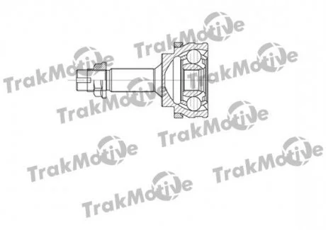 TOYOTA Шрус внешний с ABS к-кт 24/22 зуб. Yaris 1.3 99-05 Trakmotive 40-0609