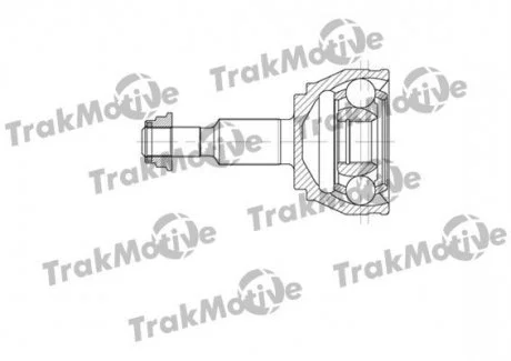 VW Шрус наружный к-кт 38 зуб. TOUAREG (7LA, 7L6, 7L7) 2.5 R5 TDI 03-10 Trakmotive 40-0611