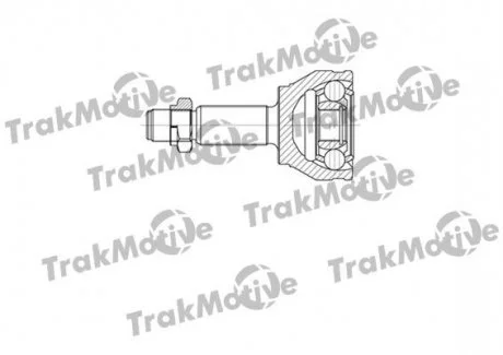 FORD Шрус наружный к-кт 25/22 зуб.Fiesta V 1.3/1.4 01- Trakmotive 40-0613