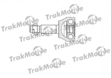 FORD Шрус наружный к-кт 25/21 зуб.Fiesta,Fusion 1.4/1.6 16V 01- Trakmotive 40-0641