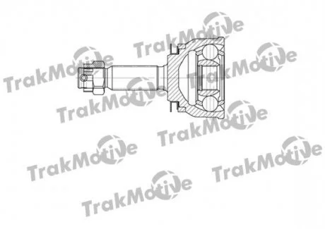 HYUNDAI Шрус наружный с ABS к-кт 25/23 зуб.Elantra,Coupe 02- Trakmotive 40-0656 (фото 1)