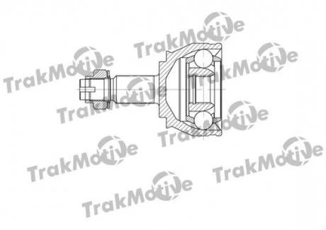 OPEL ШРУС наружный 27/27 зуб. COMBO Tour 2.0 CDTI 12-, FIAT BRAVO II 2.0 D Multijet 08-14, ALFA ROMEO GIULIETTA 2.0 JTDM 10-20, LANCIA DELTA III 1.8 09-14 Trakmotive 40-0664