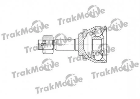 NISSAN ШРУС наружный с ABS к-кт 27/35 зуб. ALMERA II 2.2 Di 00-03, ALMERA II Hatchback (N16) 2.2 Di 00-03 Trakmotive 40-0719