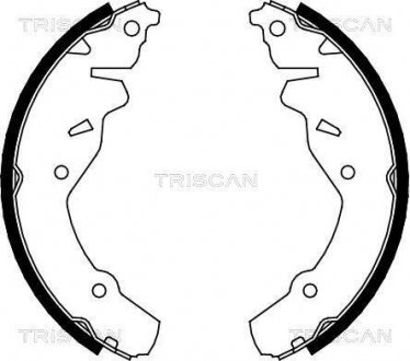 Комплект гальмівних колодок TRISCAN 810080002